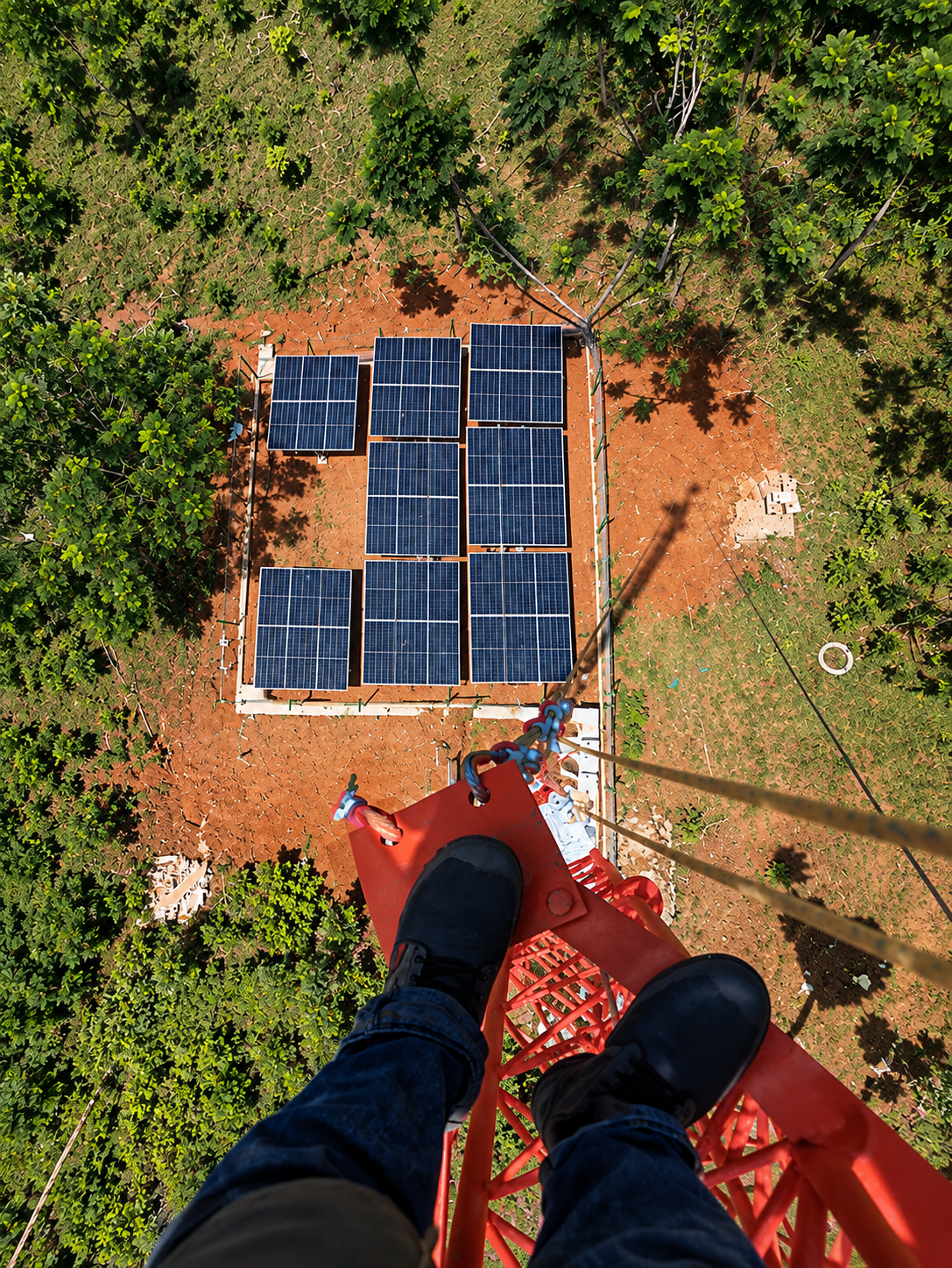 Paneles solares en zona rural — foto 1